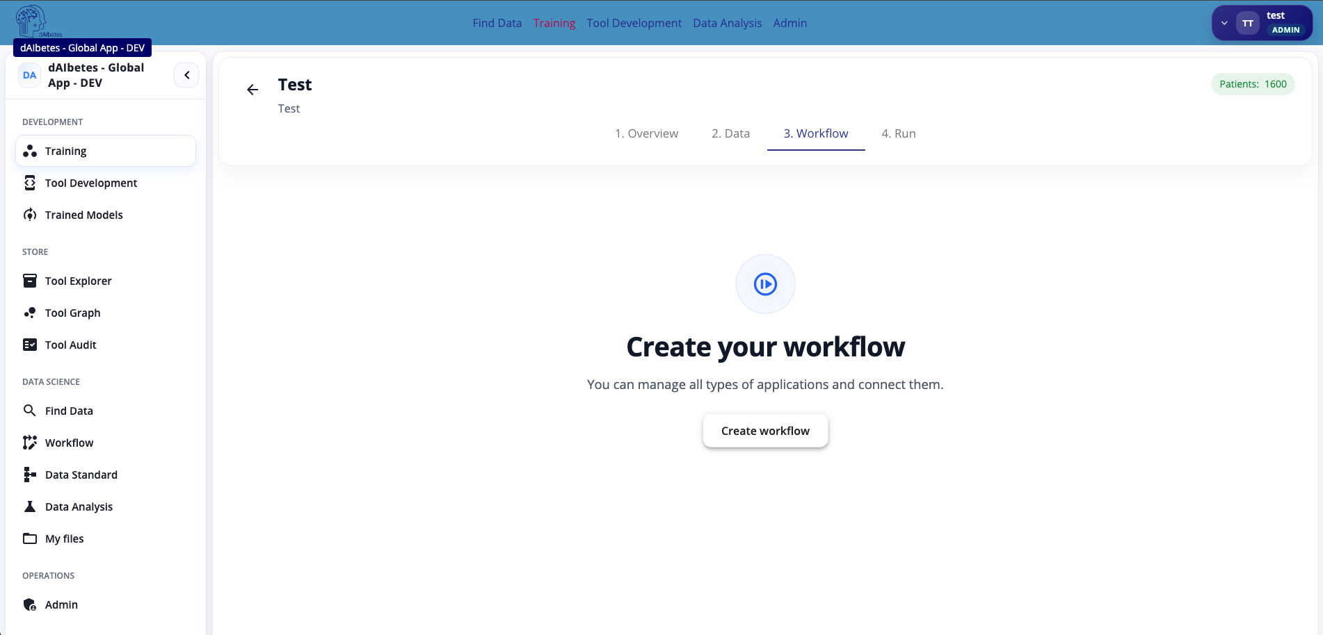 Create workflow