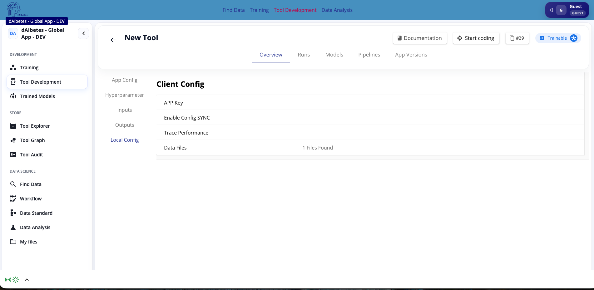 Local config overview Local config overview